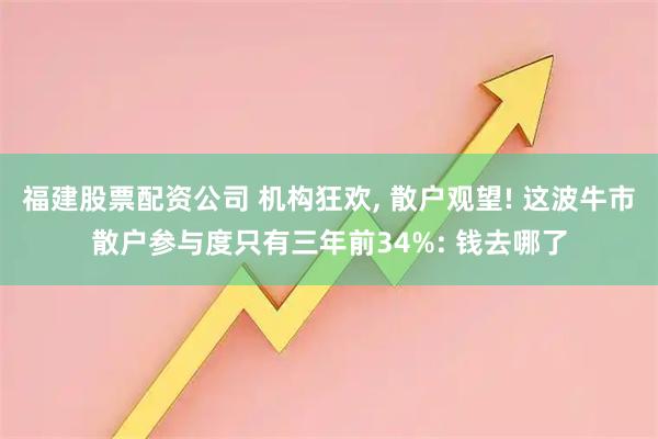 福建股票配资公司 机构狂欢, 散户观望! 这波牛市散户参与度只有三年前34%: 钱去哪了