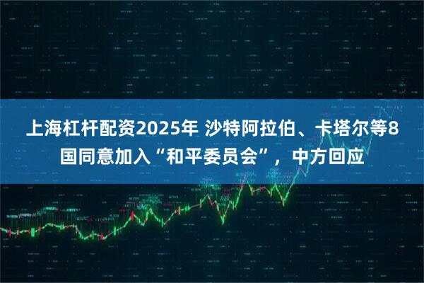 上海杠杆配资2025年 沙特阿拉伯、卡塔尔等8国同意加入“和平委员会”，中方回应